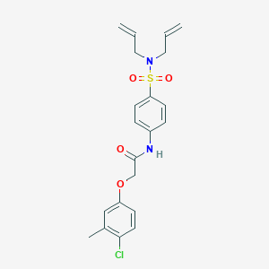 molecular formula C21H23ClN2O4S B318803 2-(4-chloro-3-methylphenoxy)-N-{4-[(diallylamino)sulfonyl]phenyl}acetamide 