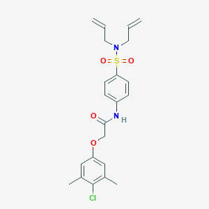2-(4-chloro-3,5-dimethylphenoxy)-N-{4-[(diallylamino)sulfonyl]phenyl}acetamide