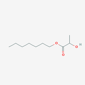molecular formula C10H20O3 B3188043 Propanoic acid, 2-hydroxy-, heptyl ester CAS No. 188728-17-8