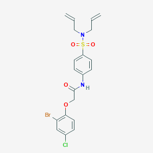 2-(2-bromo-4-chlorophenoxy)-N-{4-[(diallylamino)sulfonyl]phenyl}acetamide