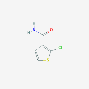 molecular formula C5H4ClNOS B3188069 2-Chlorothiophene-3-carboxamide CAS No. 189330-14-1
