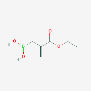 molecular formula C6H11BO4 B3188075 [2-(Ethoxycarbonyl)prop-2-en-1-yl]boronic acid CAS No. 191658-68-1