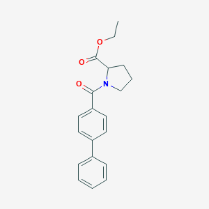 Ethyl 1-([1,1'-biphenyl]-4-ylcarbonyl)-2-pyrrolidinecarboxylate