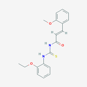 molecular formula C19H20N2O3S B318809 N-(2-ethoxyphenyl)-N'-[3-(2-methoxyphenyl)acryloyl]thiourea 