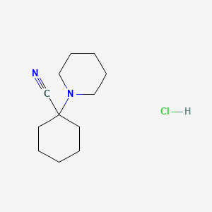 Cyclohexanecarbonitrile, 1-piperidino-, hydrochloride