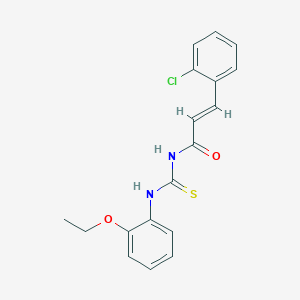 molecular formula C18H17ClN2O2S B318810 N-[3-(2-chlorophenyl)acryloyl]-N'-(2-ethoxyphenyl)thiourea 
