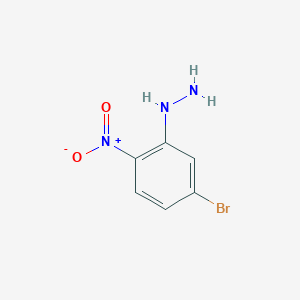 molecular formula C6H6BrN3O2 B3188117 (5-Bromo-2-nitro-phenyl)-hydrazine CAS No. 1966-96-7