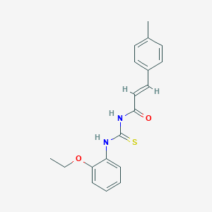 molecular formula C19H20N2O2S B318812 N-(2-ethoxyphenyl)-N'-[3-(4-methylphenyl)acryloyl]thiourea 