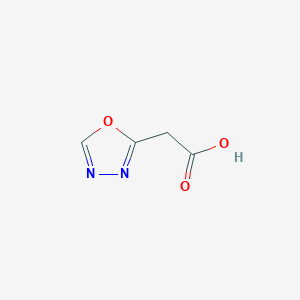 molecular formula C4H4N2O3 B3188159 2-(1,3,4-Oxadiazol-2-yl)acetic acid CAS No. 19813-40-2