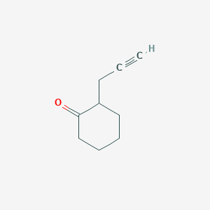 molecular formula C9H12O B3188164 Cyclohexanone, 2-(2-propynyl)- CAS No. 19823-75-7