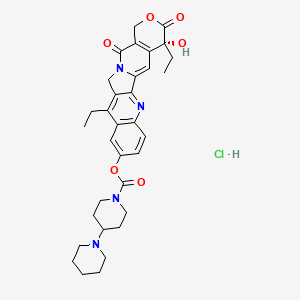 molecular formula C33H39ClN4O6 B3188186 Oratecan CAS No. 1992961-26-8
