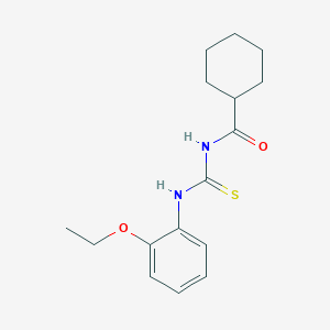 molecular formula C16H22N2O2S B318820 N-[(2-ethoxyphenyl)carbamothioyl]cyclohexanecarboxamide 