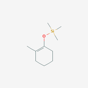 molecular formula C10H20OSi B3188200 Silane, trimethyl[(2-methyl-1-cyclohexen-1-yl)oxy]- CAS No. 19980-35-9