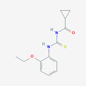 molecular formula C13H16N2O2S B318821 N-[(2-ethoxyphenyl)carbamothioyl]cyclopropanecarboxamide 