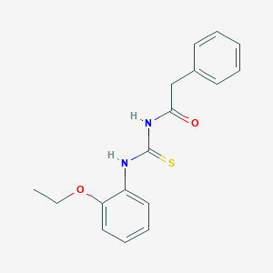 molecular formula C17H18N2O2S B318822 N-[(2-ethoxyphenyl)carbamothioyl]-2-phenylacetamide 