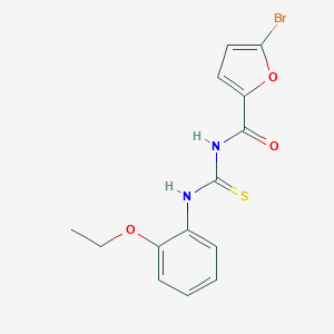 molecular formula C14H13BrN2O3S B318823 5-bromo-N-[(2-ethoxyphenyl)carbamothioyl]furan-2-carboxamide 