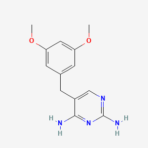 molecular formula C13H16N4O2 B3188242 2,4-Diamino-5-(3,5-dimethoxybenzyl)pyrimidine CAS No. 20344-69-8