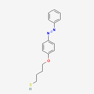 molecular formula C16H18N2OS B3188259 4-(4-(Phenyldiazenyl)phenoxy)butane-1-thiol CAS No. 204075-32-1