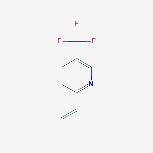 molecular formula C8H6F3N B3188267 5-(Trifluoromethyl)-2-vinylpyridine CAS No. 204569-89-1