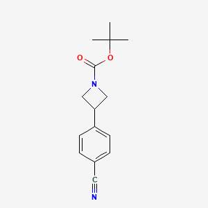Tert-butyl 3-(4-cyanophenyl)azetidine-1-carboxylate