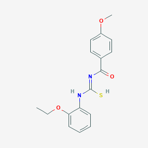 N-(2-ethoxyphenyl)-N'-(4-methoxybenzoyl)carbamimidothioic acid