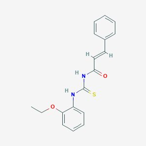 molecular formula C18H18N2O2S B318832 N-cinnamoyl-N'-(2-ethoxyphenyl)thiourea 