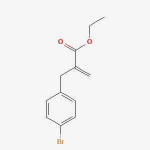 molecular formula C12H13BrO2 B3188324 Ethyl 2-(4-bromobenzyl)acrylate CAS No. 207286-80-4