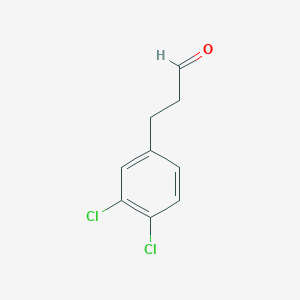 molecular formula C9H8Cl2O B3188331 Benzenepropanal, 3,4-dichloro- CAS No. 20795-47-5