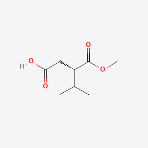 molecular formula C8H13O4- B3188337 (S)-3-(methoxycarbonyl)-4-methylpentanoic acid CAS No. 208113-95-5