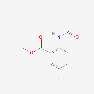 molecular formula C10H10INO3 B3188341 Methyl 2-acetamido-5-iodobenzoate CAS No. 208659-18-1
