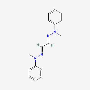 molecular formula C16H18N4 B3188355 (1E,2E)-1,2-bis(2-methyl-2-phenylhydrazono)ethane CAS No. 20915-45-1