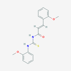 molecular formula C18H18N2O3S B318837 N-(2-methoxyphenyl)-N'-[3-(2-methoxyphenyl)acryloyl]thiourea 