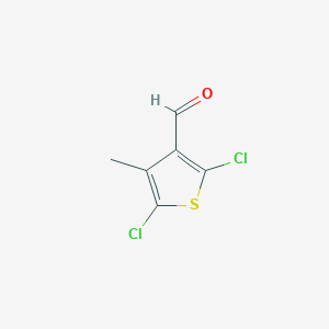 molecular formula C6H4Cl2OS B3188380 2,5-Dichloro-4-methylthiophene-3-carbaldehyde CAS No. 210098-00-3