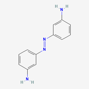 molecular formula C12H12N4 B3188436 Benzenamine, 3,3'-azobis- CAS No. 21371-44-8