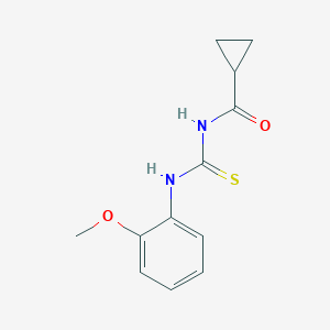 molecular formula C12H14N2O2S B318844 N-[(2-methoxyphenyl)carbamothioyl]cyclopropanecarboxamide 