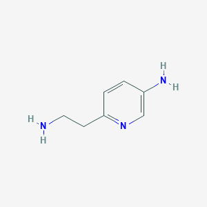 molecular formula C7H11N3 B3188473 6-(2-Aminoethyl)pyridin-3-amine CAS No. 215099-43-7