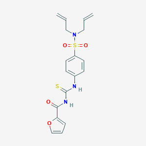 N,N-diallyl-4-{[(2-furoylamino)carbothioyl]amino}benzenesulfonamide