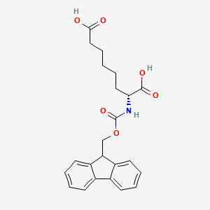 molecular formula C23H25NO6 B3188520 Fmoc-D-Asu-OH CAS No. 218457-78-4