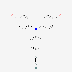 molecular formula C22H19NO2 B3188521 4-Ethynyl-N,N-bis(4-methoxyphenyl)aniline CAS No. 218608-73-2