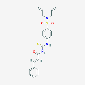 N,N-diallyl-4-{[(cinnamoylamino)carbothioyl]amino}benzenesulfonamide