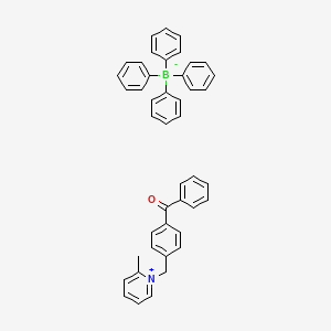 molecular formula C44H38BNO B3188536 1-(4-[Benzoyl] benzyl)-2-methylpyridinium tetraphenylborate CAS No. 219733-10-5