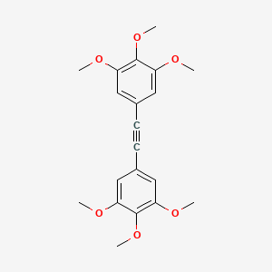molecular formula C20H22O6 B3188549 Benzene, 1,1'-(1,2-ethynediyl)bis[3,4,5-trimethoxy- CAS No. 220230-97-7