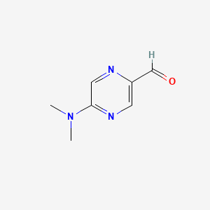 molecular formula C7H9N3O B3188580 5-(二甲氨基)吡嗪-2-甲醛 CAS No. 221295-08-5