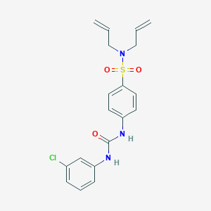 molecular formula C19H20ClN3O3S B318860 N,N-diallyl-4-{[(3-chloroanilino)carbonyl]amino}benzenesulfonamide 