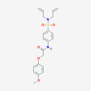 N-{4-[(diallylamino)sulfonyl]phenyl}-2-(4-methoxyphenoxy)acetamide