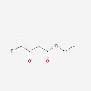 molecular formula C7H11FO3 B3188659 4-氟-3-氧代戊酸乙酯 CAS No. 227184-02-3