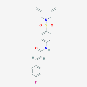 N-{4-[(diallylamino)sulfonyl]phenyl}-3-(4-fluorophenyl)acrylamide