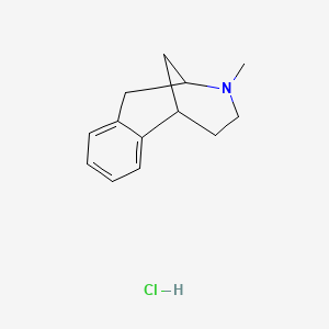 molecular formula C13H18ClN B3188679 1,2,3,4,5,6-Hexahydro-3-methyl-2,6-methano-3-benzazocine hydrochloride CAS No. 23007-86-5