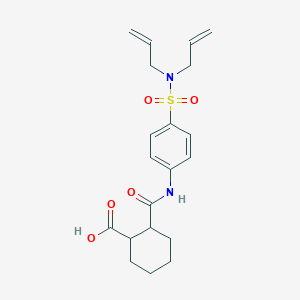 2-({4-[(Diallylamino)sulfonyl]anilino}carbonyl)cyclohexanecarboxylic acid