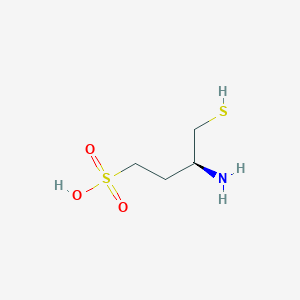 (3S)-3-Amino-4-sulfanylbutane-1-sulfonic acid